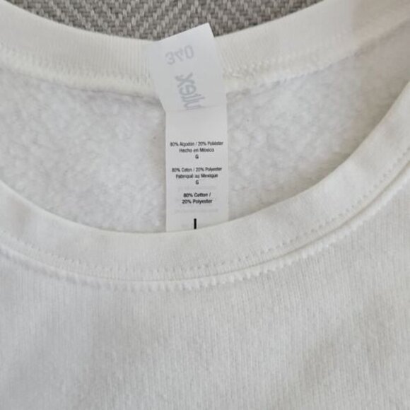 Tultex 340 Sweatshirt Men's Size Large White D A  D A Graphic Y2K Relaxed Fit - Picture 6 of 13